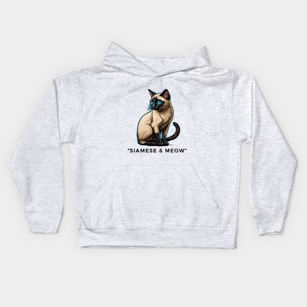 siamese&meow Kids Hoodie by WLBT